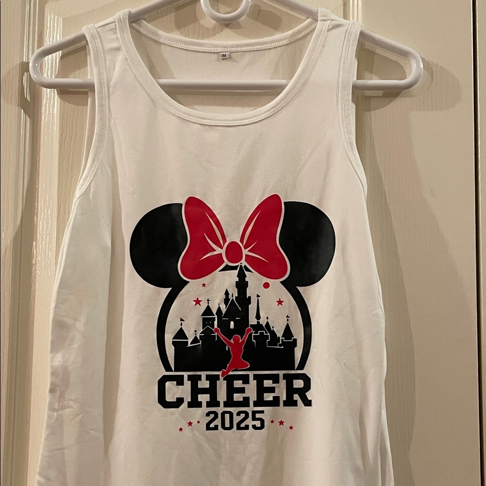 Disney Cheer 2025 Tank Top - White